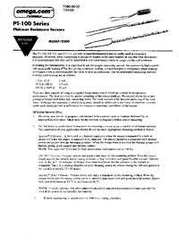 Thumbnail of document Manual - PT-103 Cryogenic Platinum RTD Temperature Sensor
